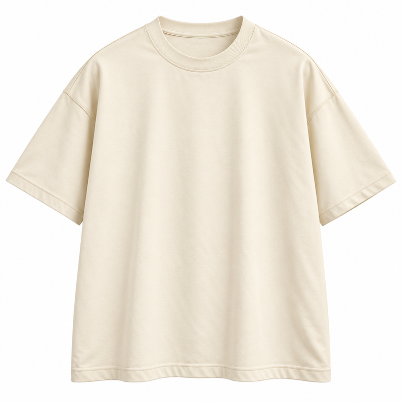 Off Cream OverSized Tee