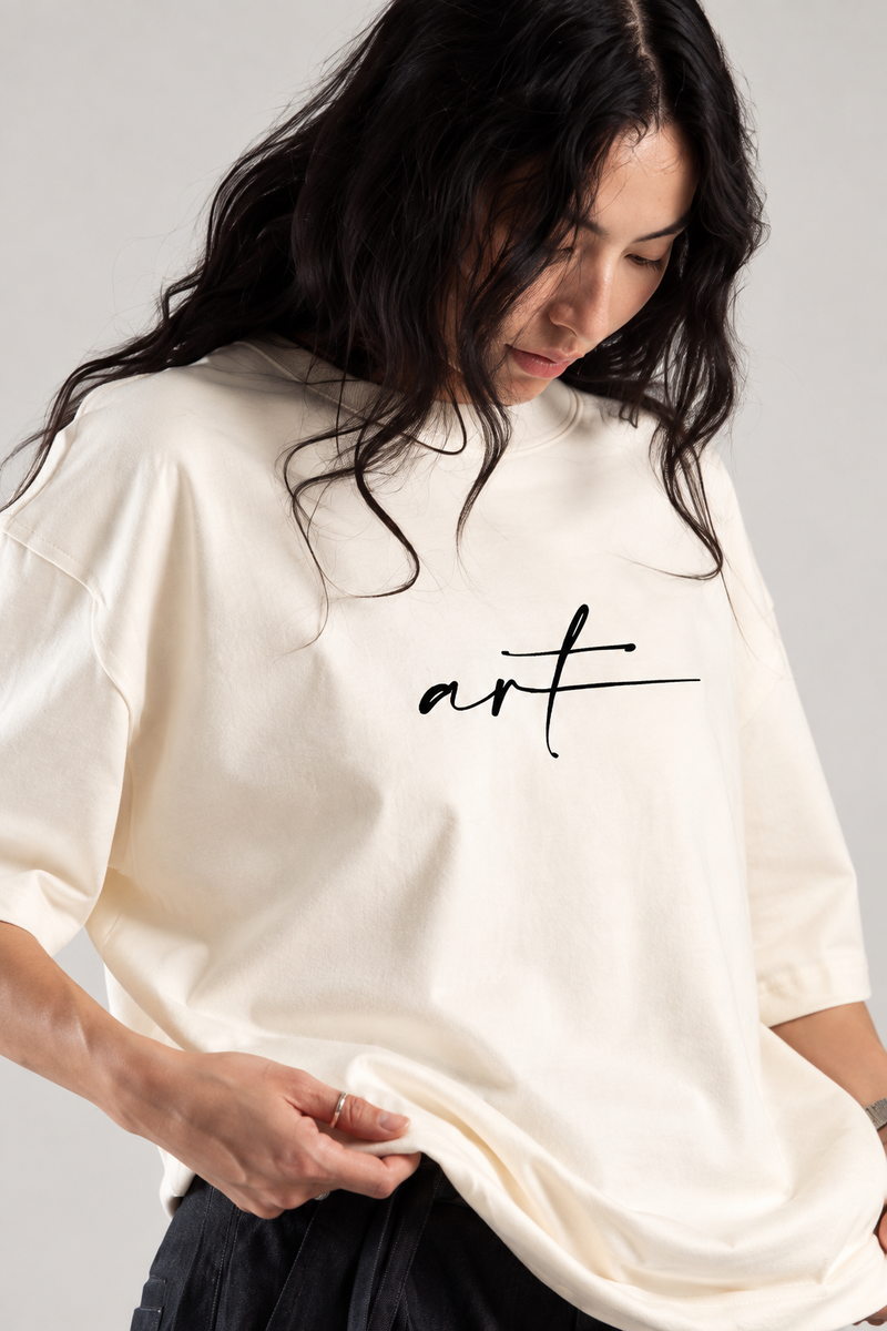 ART Minimal Graphic Oversized T-Shirt